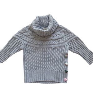 Matilda Jane Flaxen Reese short sleeve crop cable knit sweater SIZE 8.